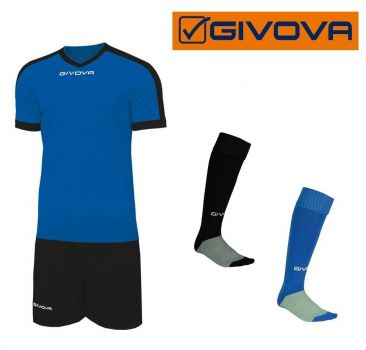 Givova Trikot Komplett-Set Revolution blau-schwarz